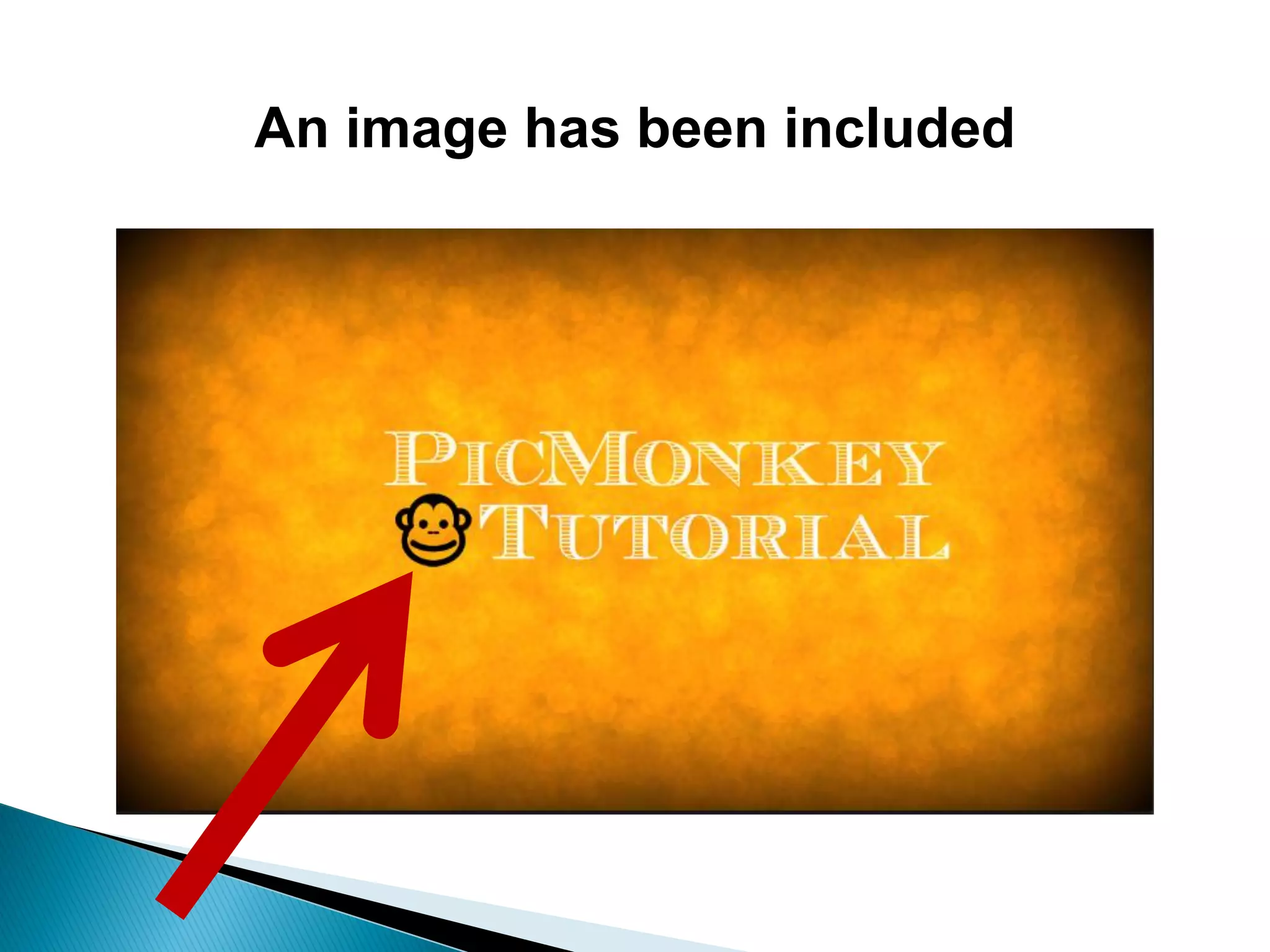 An image has been included
 