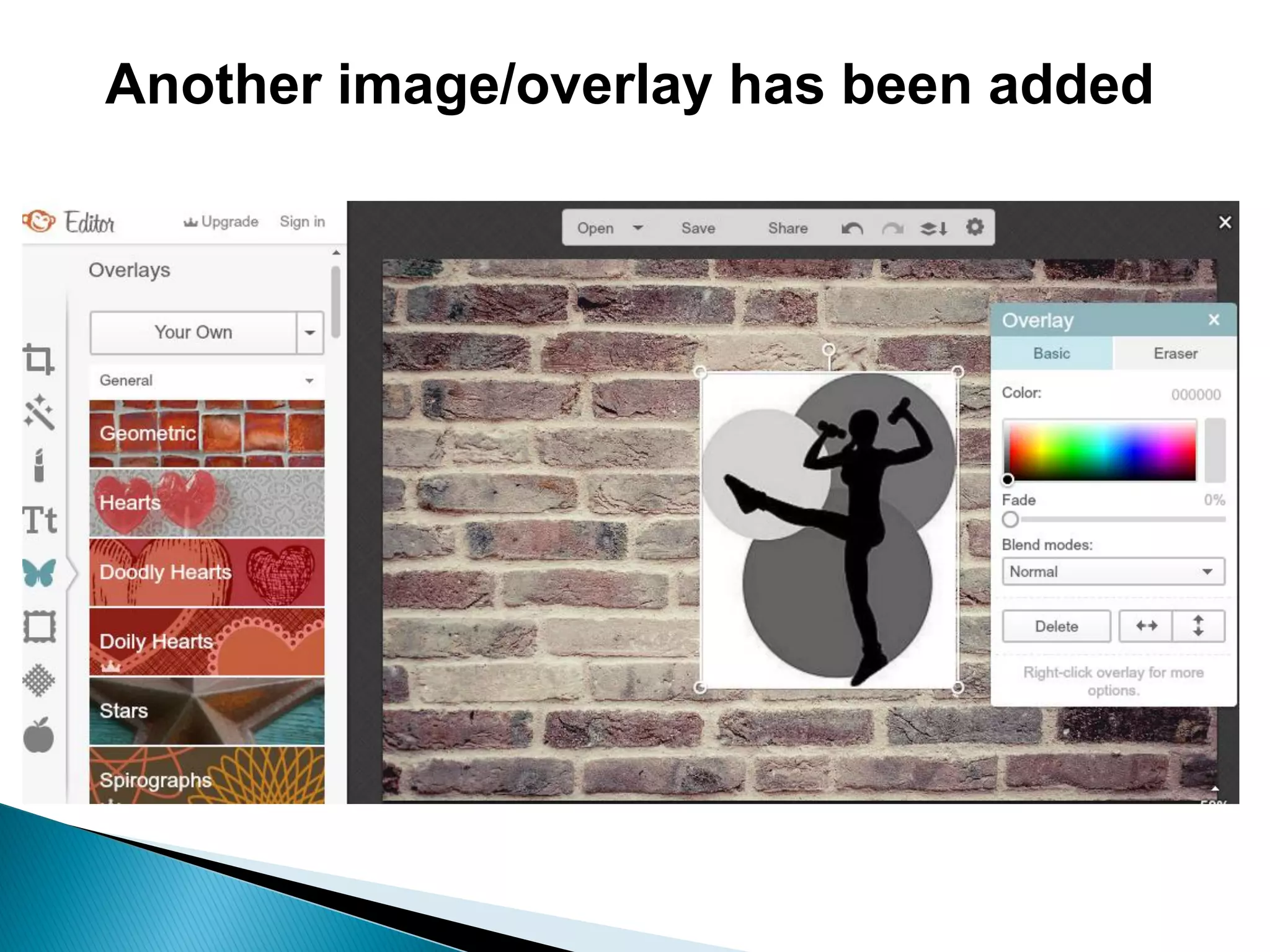 Another image/overlay has been added
 