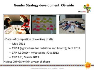 A strategy for mainstreaming gender: An example from a dairy feed value chain study in Kenya