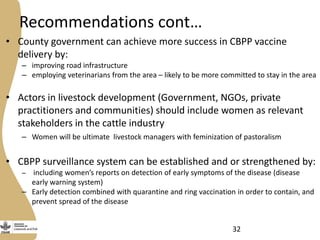 Delivery of the Contagious Bovine Pleuropneumonia Vaccine in Garissa, Northeastern Kenya