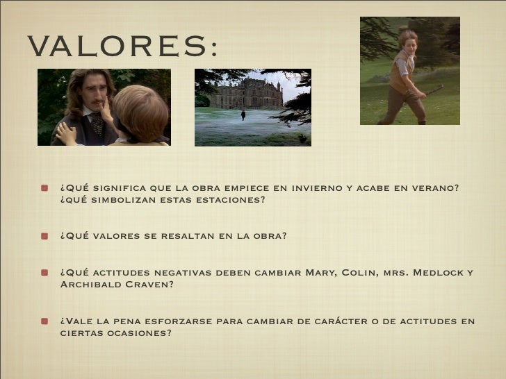 El Jardín Secreto Actividad para 1º De ESO. Incluye las ...