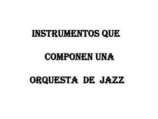 El jazz