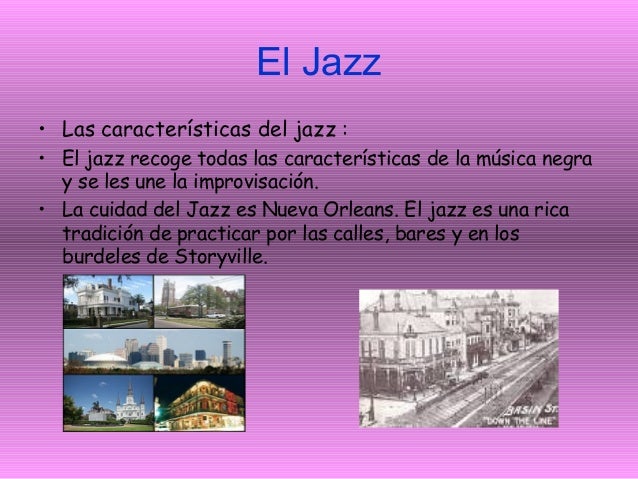 caracteristicas del jazz