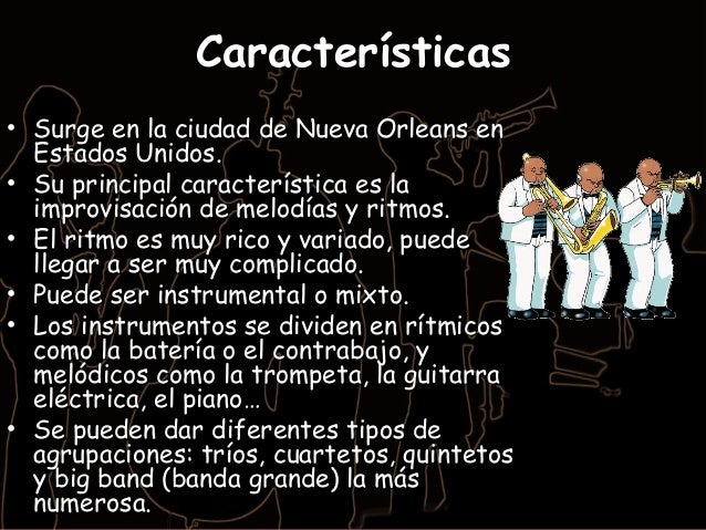 caracteristicas del jazz