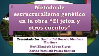 Presentado Por: Sandra Del Rosario Mendoza
Martínez
Nuri Elizabeth López Flores
Karina Yamileth Países Benítez
 