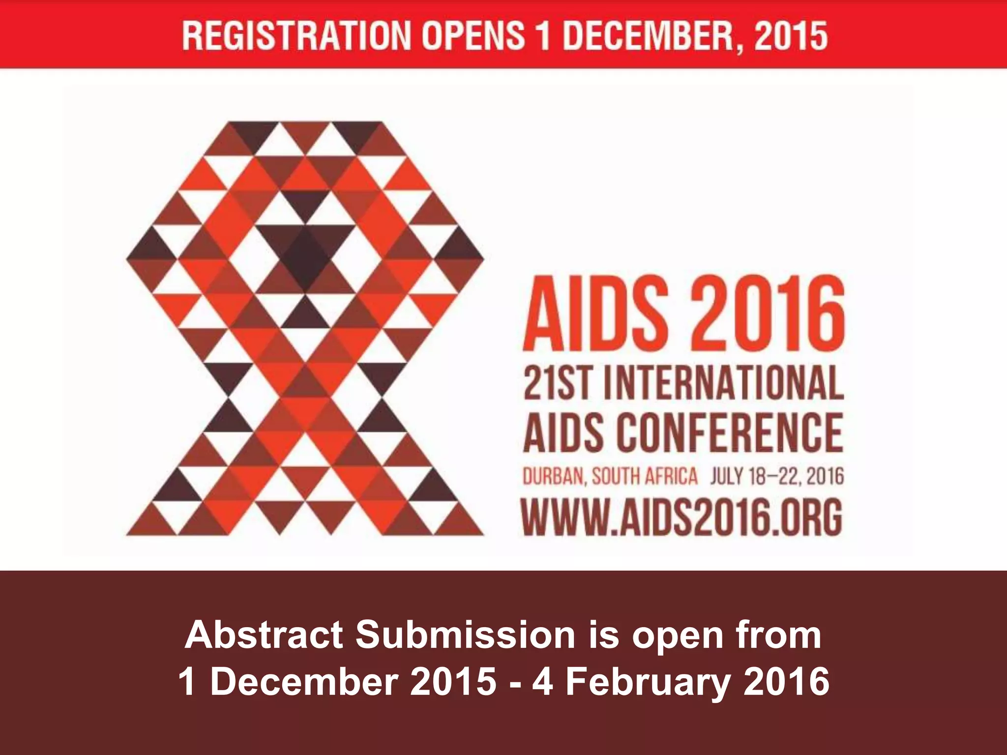 Abstract Submission is open from
1 December 2015 - 4 February 2016
 