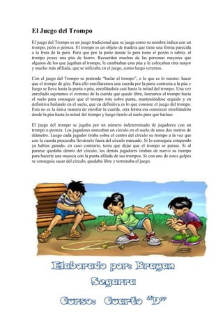 trompo juego tradicional origen trompo