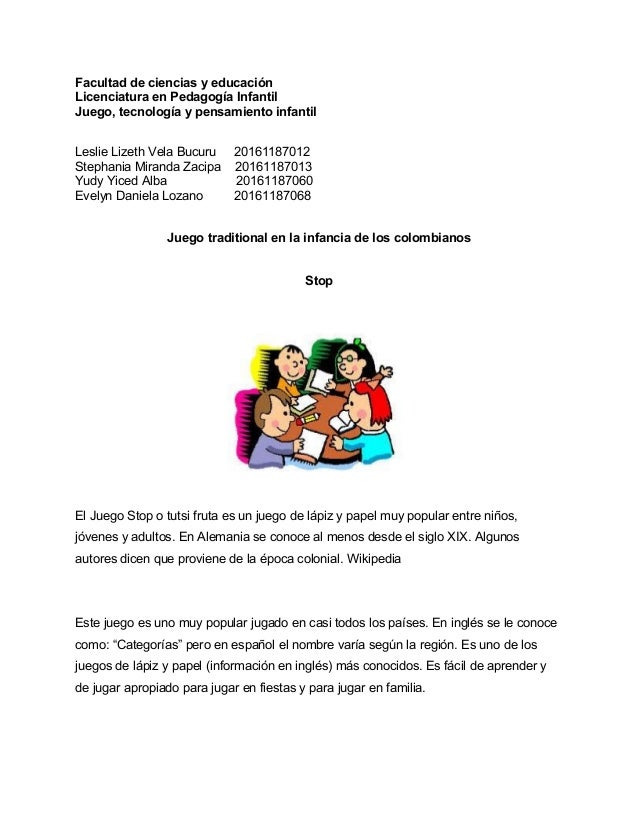 El Juego Stop