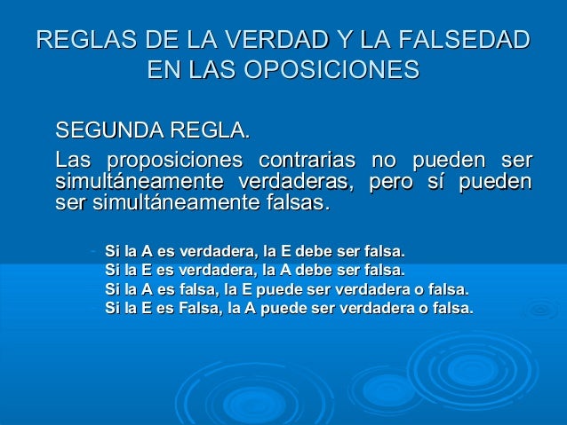 El juicio,oposición de proposiciones.