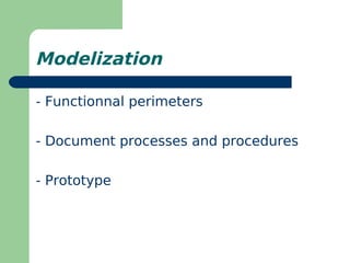 Methodology for Establishing a System of Free Software in Health in a Moroccan Care Center Slide 8