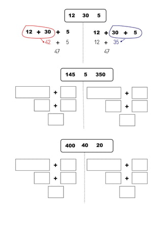 12 
30 
5 
12 
30 
+ 
+ 
5 
42 
+ 
5 
47 
12 
30 
+ 
+ 
5 
12 
+ 
35 
47 
145 
5 
350 
+ 
+ 
+ 
+ 
+ 
+ 
+ 
+ 
400 
40 
20  