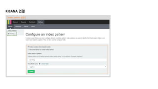 KIBANA 연결
[ Index pattern 설정 ]
 