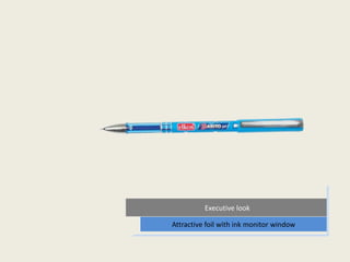 Executive look
Attractive foil with ink monitor window
 