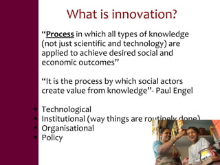 Value chains, innovation systems and action research:  From principles to practice 