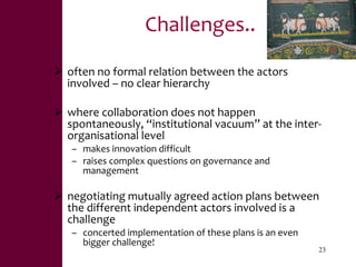 Value chains, innovation systems and action research:  From principles to practice 