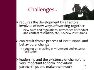 Value chains, innovation systems and action research:  From principles to practice 