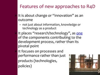 Value chains, innovation systems and action research:  From principles to practice 