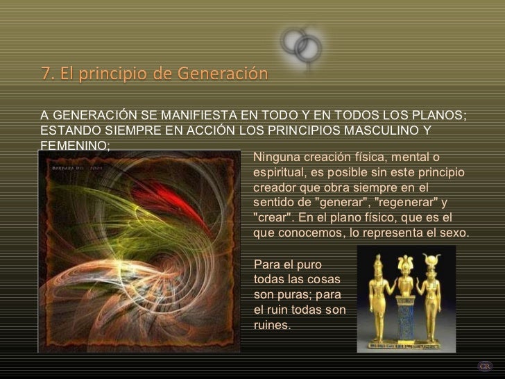 Resultado de imagen para principio de generacion kybalion