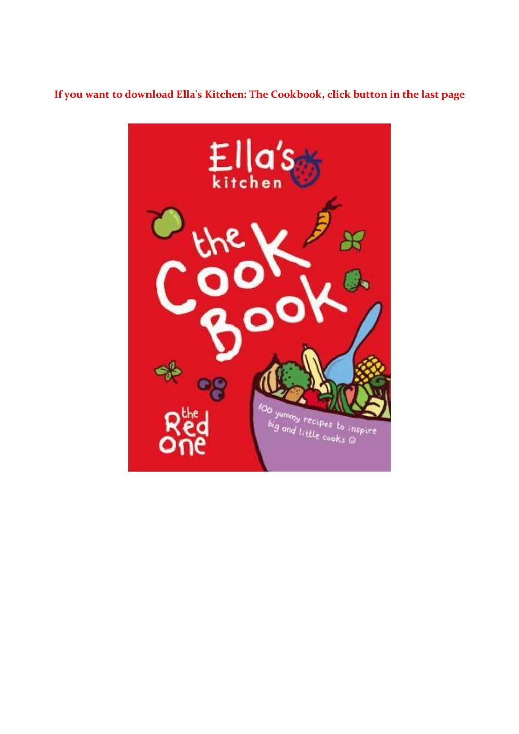 Ella's Kitchen The Cookbook [P.D.F]