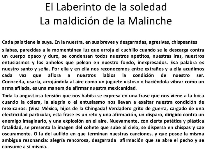 El laberinto de la soledad El laberinto de la soledad
