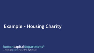 Example – Housing Charity
 