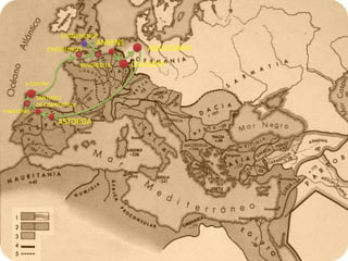 STONEHENGE
                                  AMIENS
                CHESBURGO                     AQUISGRAN
                             WINCHESTER    CAUNDRY

        A CORUÑA

             SANTIAGO
             DE COMPOSTELA
FINISTERRE
                   ASTORGA
 