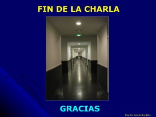 FIN DE LA CHARLA  GRACIAS Prof. Dr. Luis del Rio Diez 