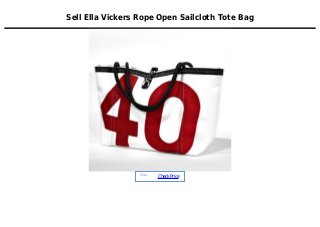 Sell Ella Vickers Rope Open Sailcloth Tote Bag
Price :
CheckPrice
 