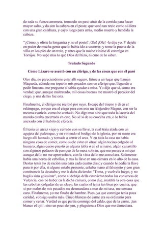El lazarillo de tormes tratado primero | DOCX