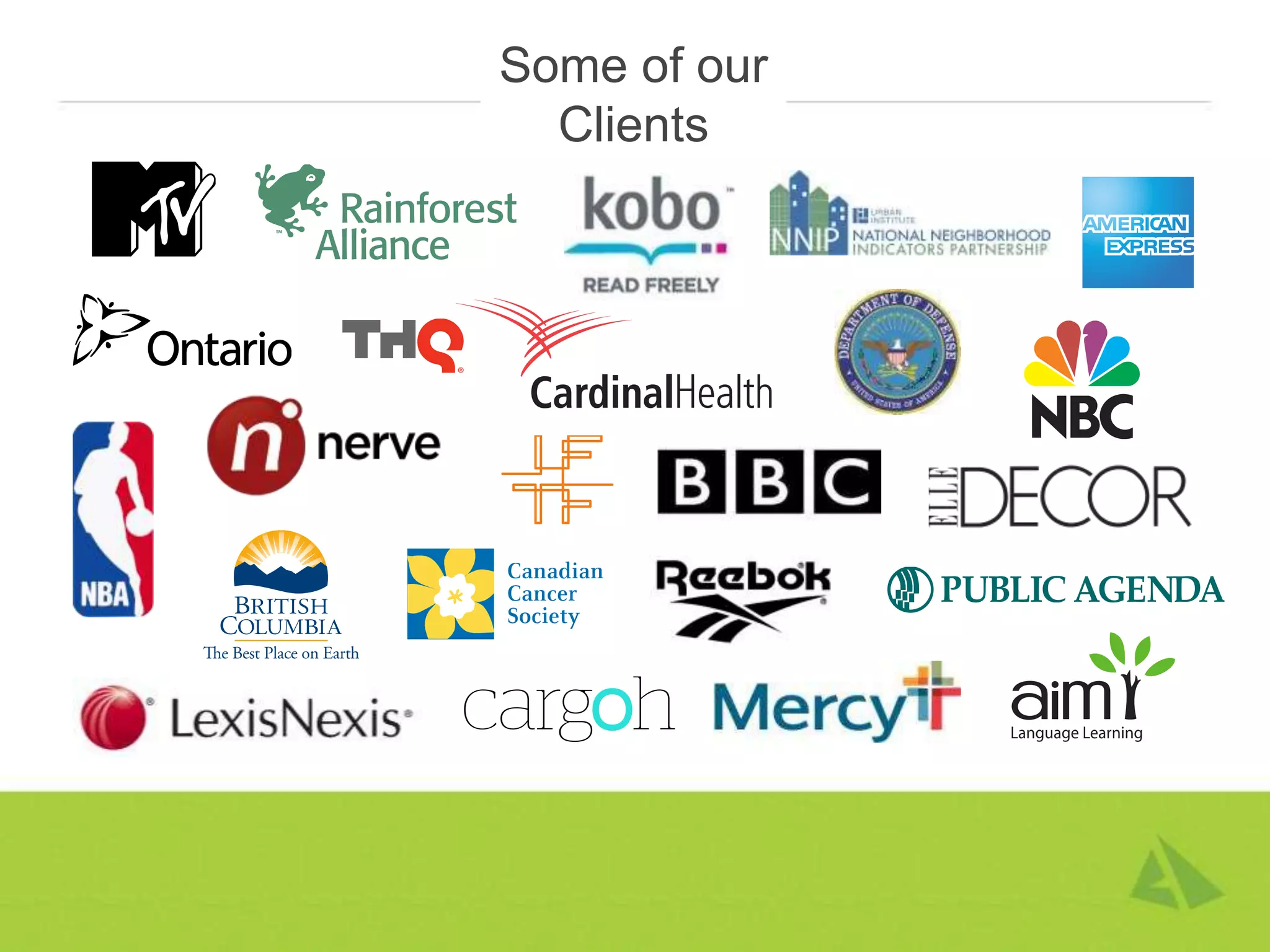 Some of our
  Clients
 