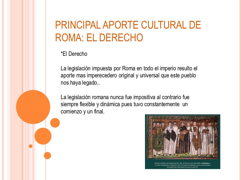 El legado cultural que roma aporto al mundo civilizado