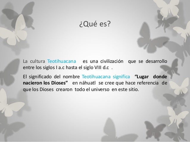 El legado de tehotihuacan
