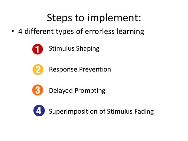 Errorless Learning Typically Uses – IDGFN