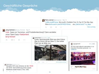 Geschäftliche Gespräche 
19 
 