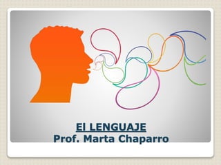 El LENGUAJE
Prof. Marta Chaparro
 