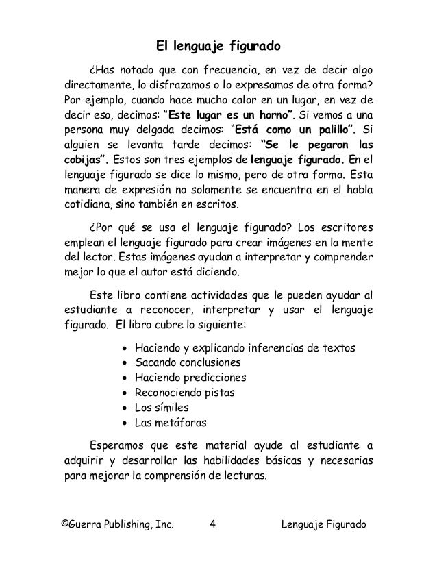 El lenguaje figurado