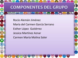 Rocío Alemán Jiménez
María del Carmen García Serrano
Esther López Gutiérrez
Jessica Martínez Aznar
Carmen María Molina Soler
 