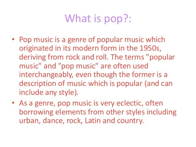 What Is Pop Music - cloudshareinfo