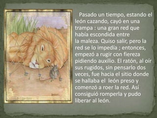 El león y el ratón | PPTX