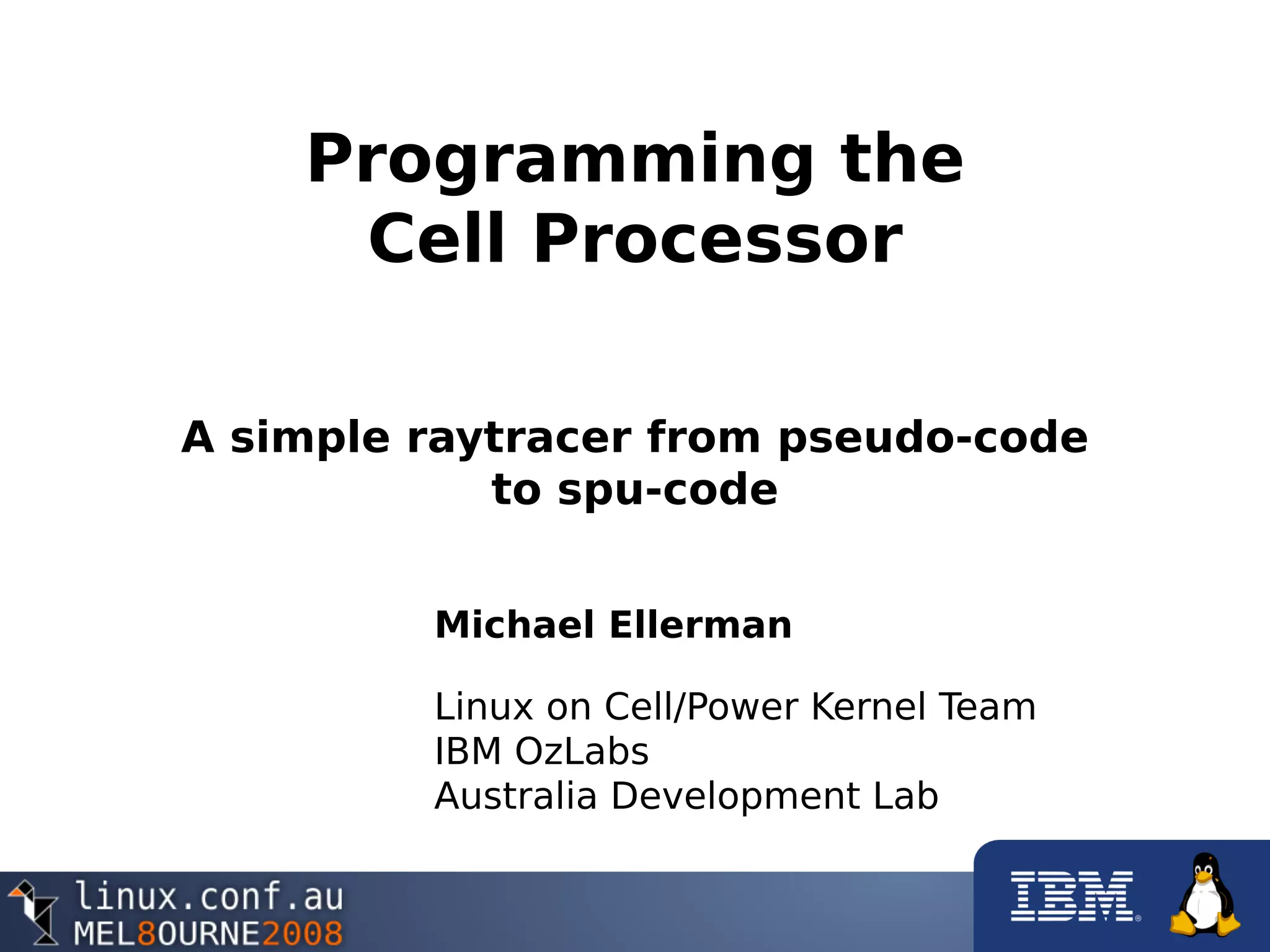 コンピュータ・IT PROGRAMMING THE CELL PROCESSOR Programming the Cell Processor: For Games, Graphics, and