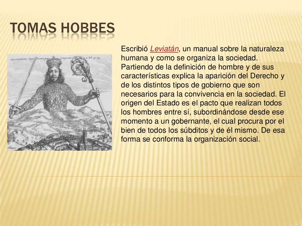 Tomas Hobbes El Leviatan