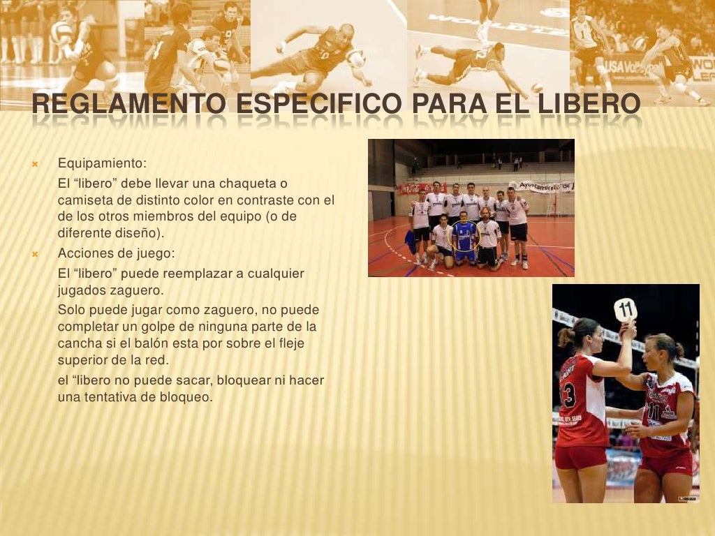 El libero en el voleibol