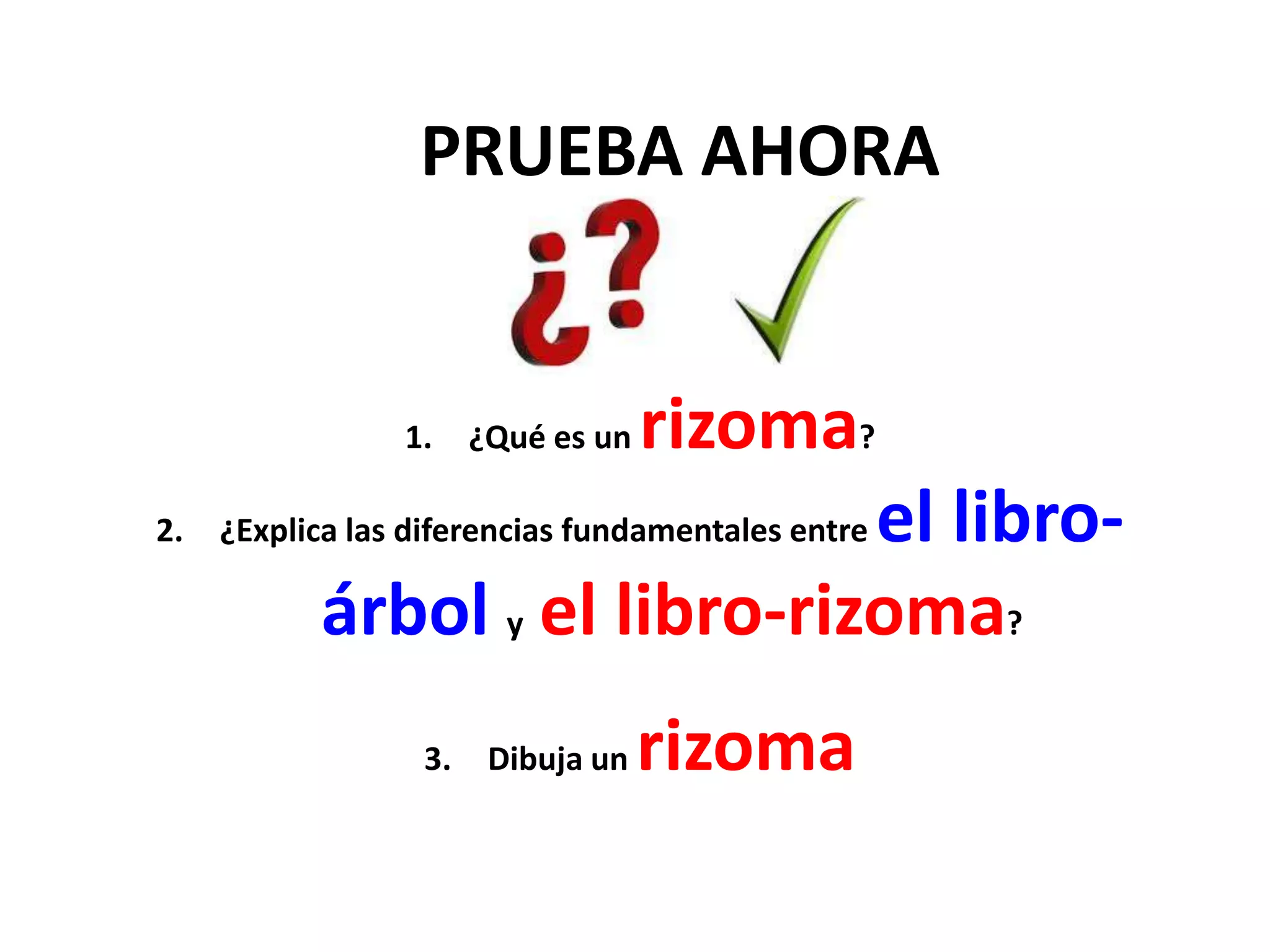 El libro rizoma | PPTX