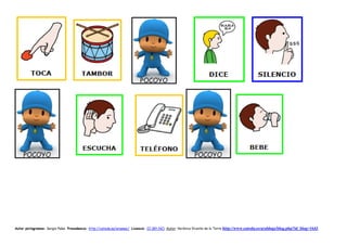 Autor pictogramas: Sergio Palao Procedencia: http://catedu.es/arasaac/ Licencia: CC (BY-NC) Autor: Verónica Vicente de la Torre   http://www.catedu.es/arablogs/blog.php?id_blog=1643
 