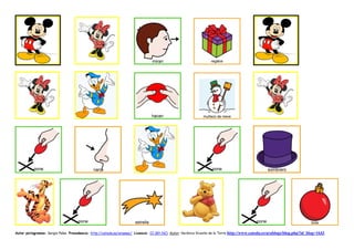 Autor pictogramas: Sergio Palao Procedencia: http://catedu.es/arasaac/ Licencia: CC (BY-NC) Autor: Verónica Vicente de la Torre   http://www.catedu.es/arablogs/blog.php?id_blog=1643
 