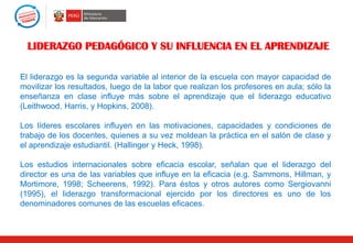 Liderazgo pedagógico en la escuela | PDF