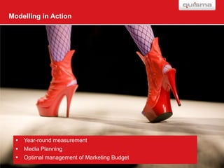 Modelling in Action




     Year-round measurement
     Media Planning
     Optimal management of Marketing Budget
 