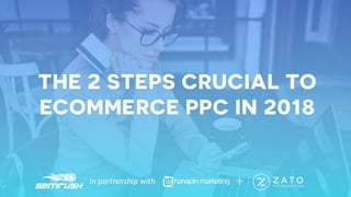 1
www.dublindesign.com
The 2 Steps Crucial to
Ecommerce PPC in 2018
HOSTED BY:
 