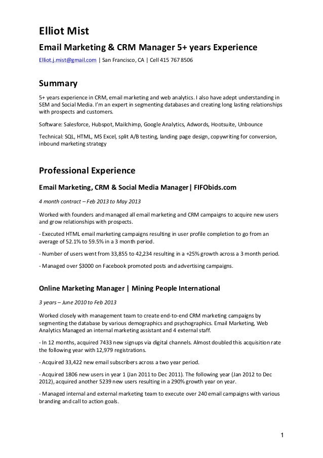 Analytics manager resume sample