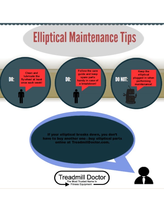 Elliptical Maintenance Tips Infographic